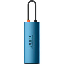 Док-станция BASEUS Metal Gleam Series 6in1 Blue