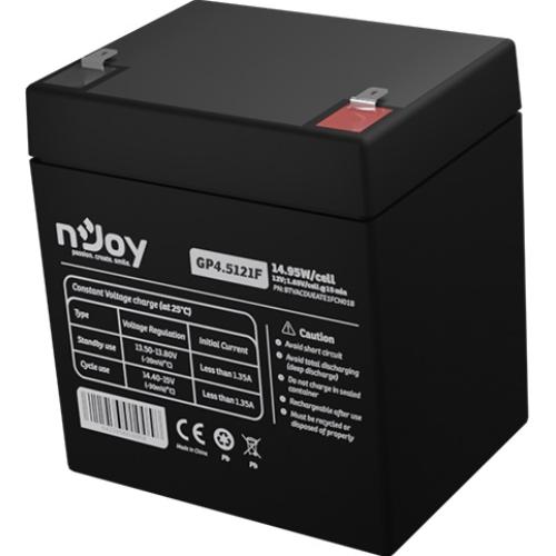 Аккумулятор NJOY GP4.5121F 12V 4.5AH (BTVACDUEATE1FCN01B) AGM Напряжение, В 12