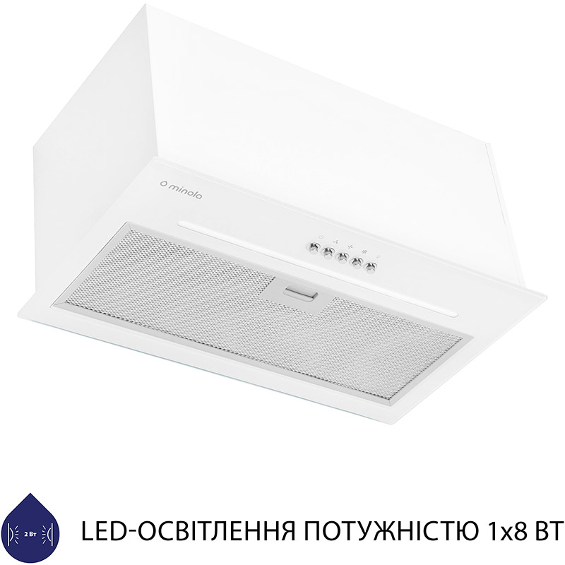 Витяжка MINOLA HBI 5664 WH GLASS 1000 LED Line Режим роботи циркуляція