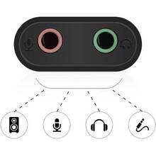 Звуковая карта UGREEN USB AUX jack, TRRS (Mic + Ear), 15cm White US205