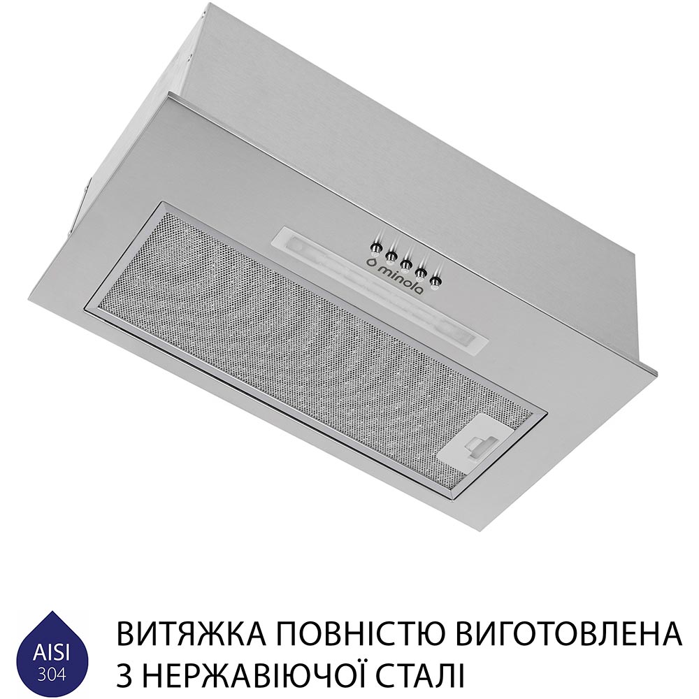 Вытяжка MINOLA HBI 5323 I 800 LED Режим работы циркуляция