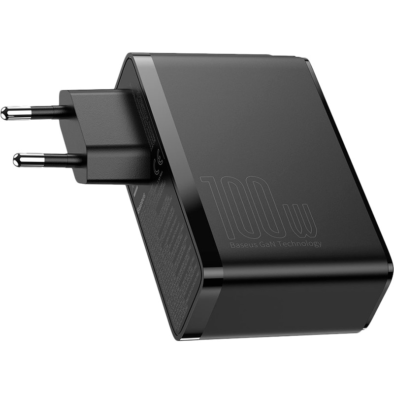 Сетевое зарядное устройство BASEUS CCGAN2P-L01 100W GaN Black (CCGAN2P-L01) Выходной разъем USB 