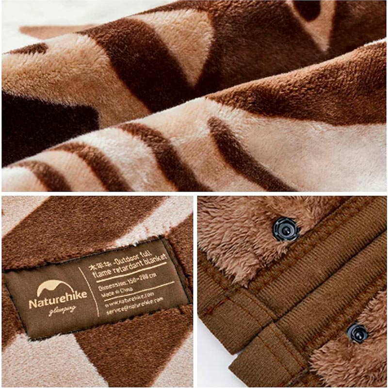 Ковдра туристична NATUREHIKE вогнетривка CNH22JU017 Beige (6927595753576) Розмір в складеному вигляді 30 x 16 x 25