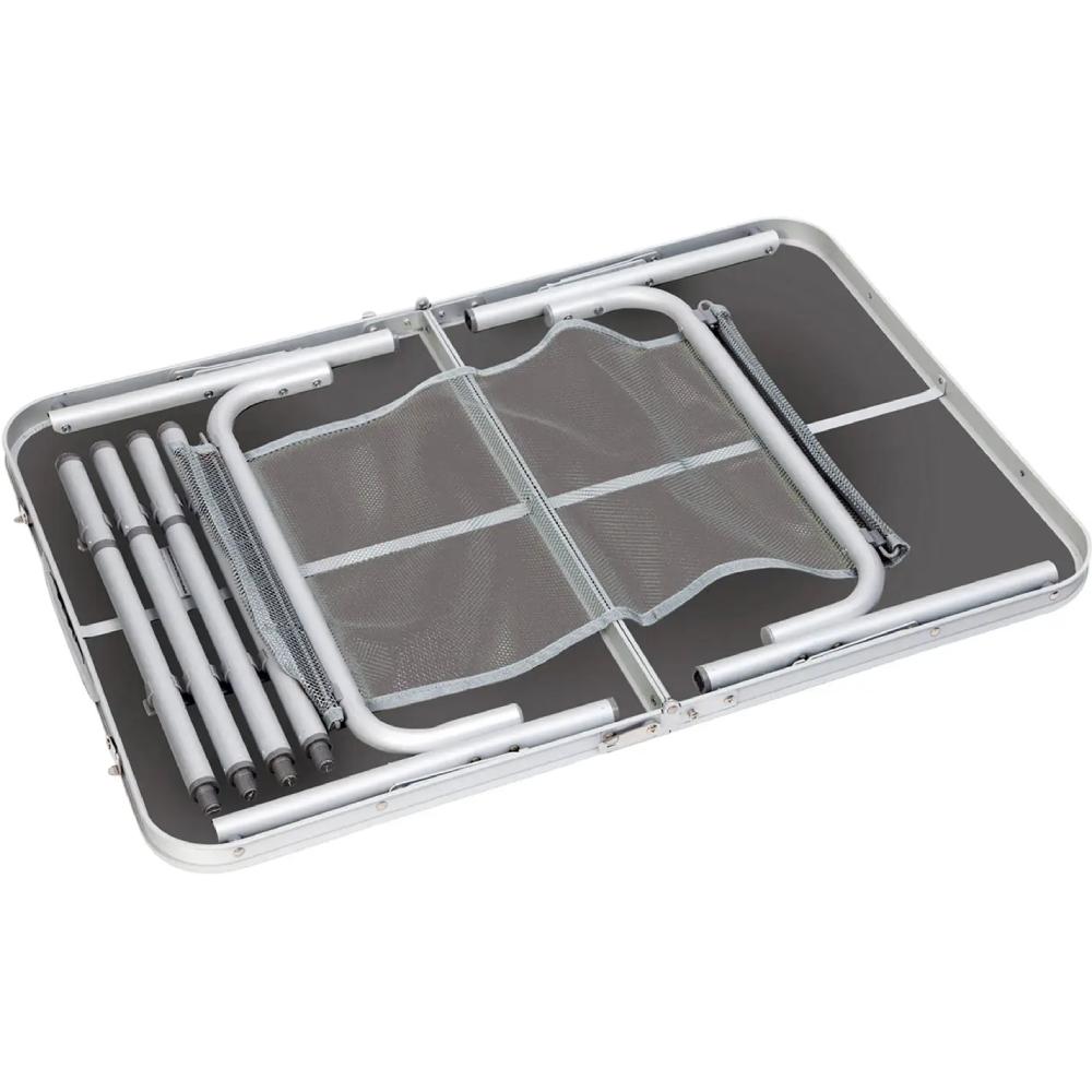Стіл BO-CAMP Case Model 90x60 cm Grey (1404393) Матеріал каркасу алюміній