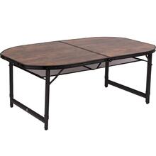 Стіл BO-CAMP Woodbine Oval 150 x 80 см Black/Wood look (1404230)