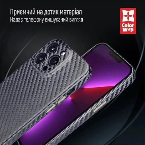 Чехол COLORWAY Slim PC Carbon Xiaomi Redmi Note 12 Pro 5G Черный (CW-CSPCXRN12P5-BK) Тип чехол-накладка