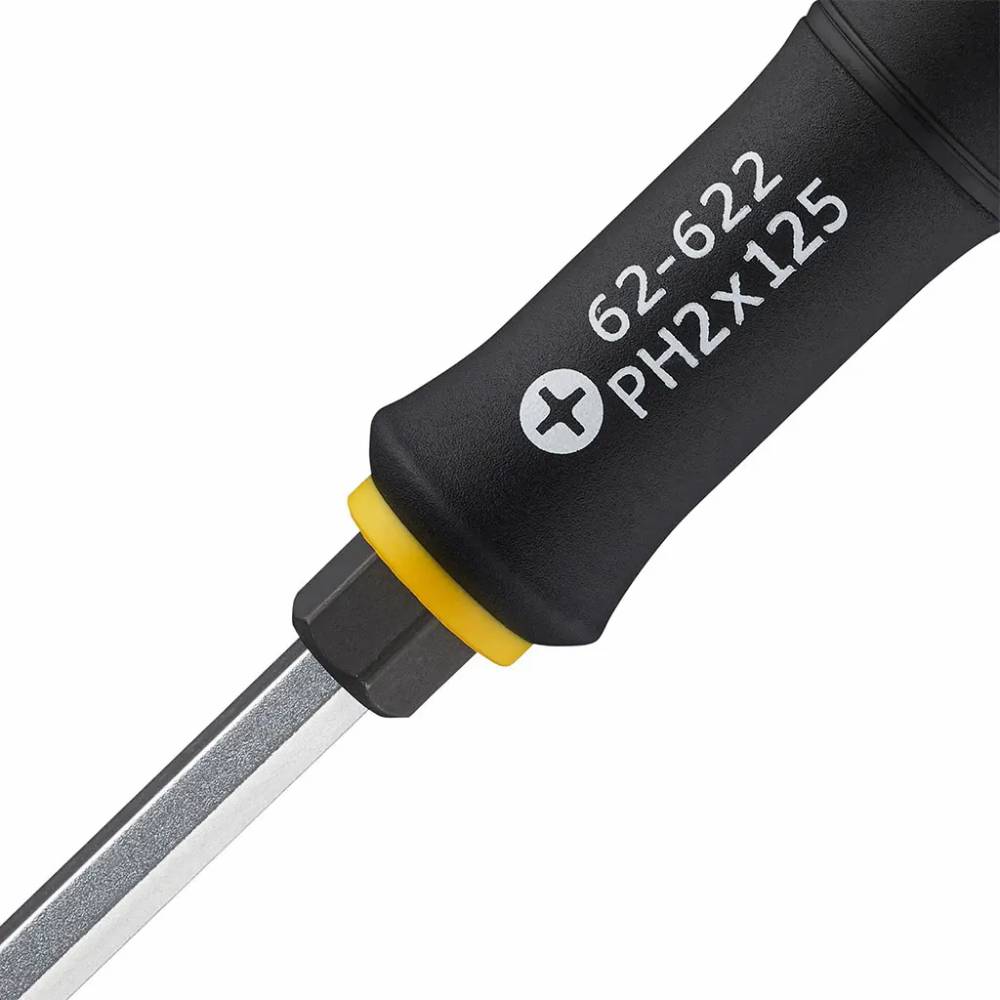 Викрутка STANLEY FatMax Ph2х125 мм із шестигранником під ключ (FMHT0-62622) Тип накінечника/битки хрестоподібний (Phillips/PH)