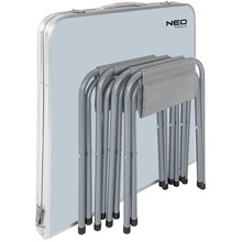 Розкладний стіл NEO TOOLS + 4 стільці (63-159)
