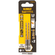 Набор сверл DEWALT EXTREME IMPACT Black & Gold HSS-G 3 мм (DT20602)