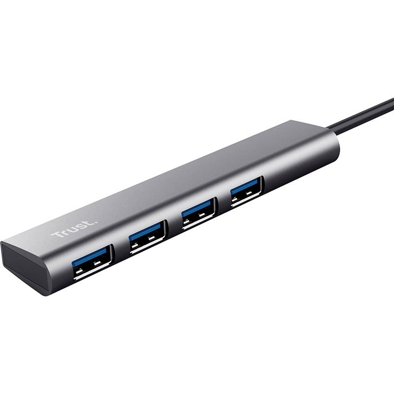 USB-хаб TRUST Halyx 4-Port USB-A 3.2 Grey (24947) Тип USB-хаб