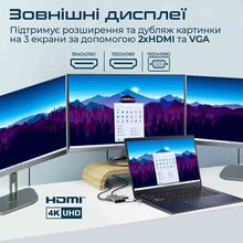 Док-станция Promate PrimeHub-MST 9 в 1 Grey (primehub-mst.grey)