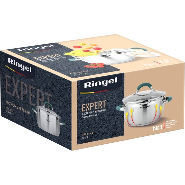 Каструля Ringel Expert 4.6 л (RG 2018-22) Матеріал каструлі нержавіюча сталь