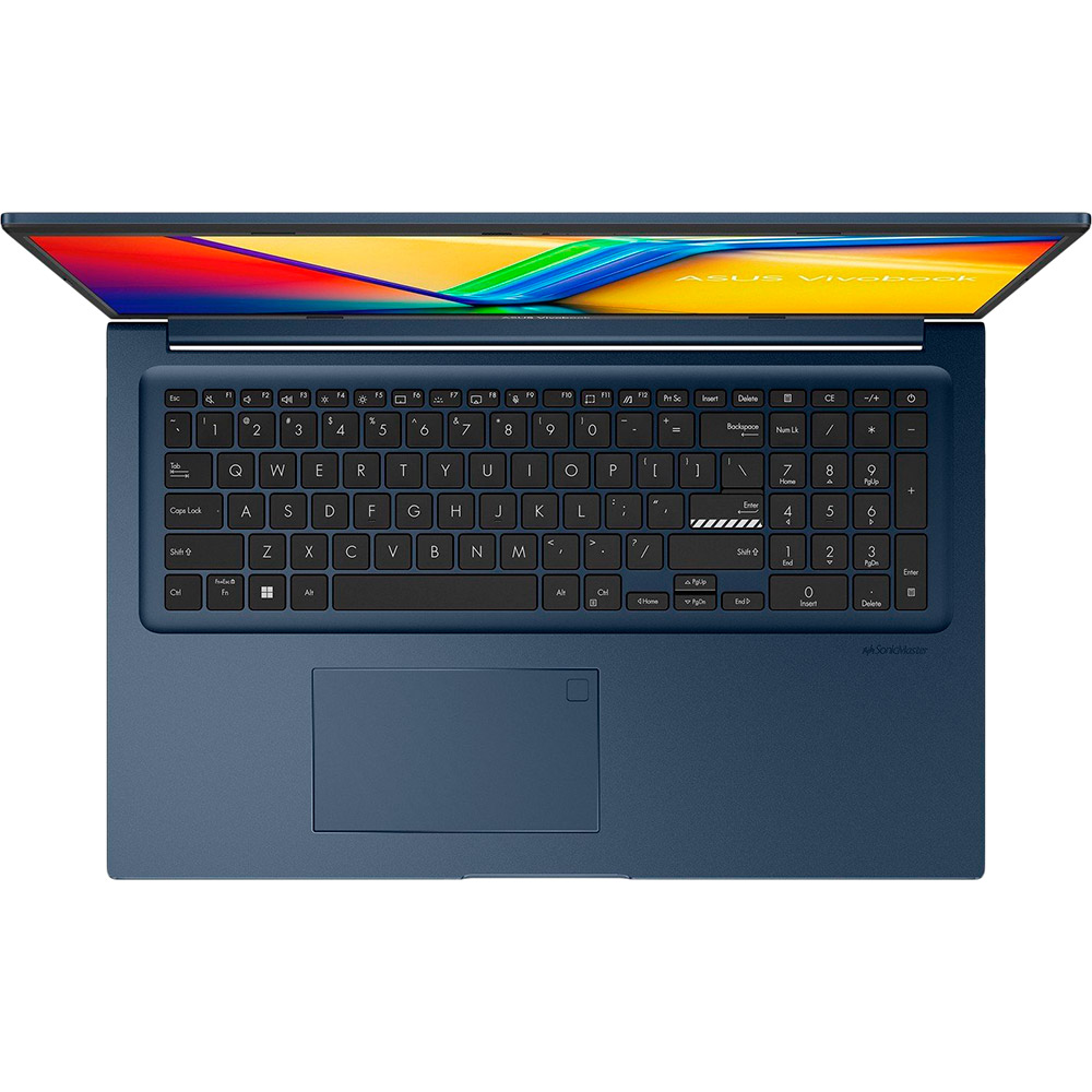 Зовнішній вигляд Ноутбук ASUS Vivobook 17 X1704ZA-AU008 Quiet Blue (90NB10F2-M00080)