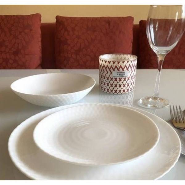 Сервіз LUMINARC PAMPILLE WHITE 19 предметів (Q6158) Комплектація салатник