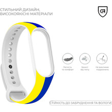 Ремінець ARMORSTANDART для Xiaomi Mi Band 4/3 Blue/Yellow (ARM65667)