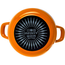 Кастрюля INFINITY SCE-P351 22 см 4.8 л Yellow