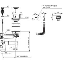 Миття DEANTE Magnetic 820х500х219мм