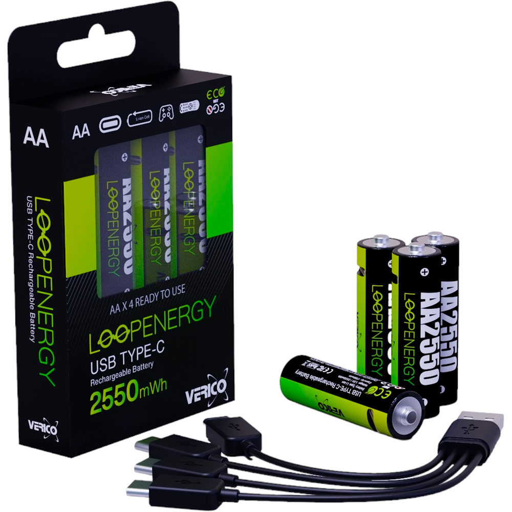Акумулятори VERICO Loop Energy AA USB Type-C 1700 мАг Li-ion 4 шт (1UDBT-A1WEAC-NN) Особливості плата захисту
