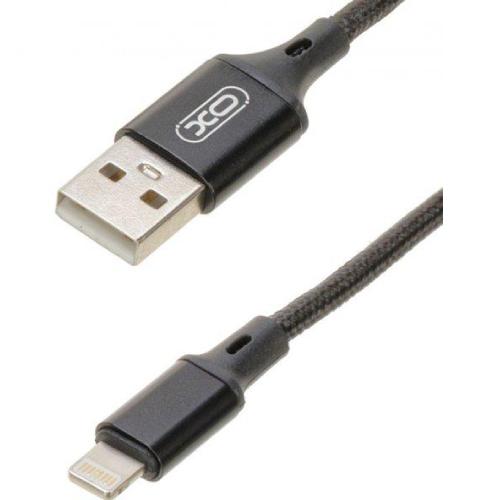 Кабель XO NB143 Braided USB - Lightning 1 м Черный (XO-NB143i1-BK) Тип USB - Lightning