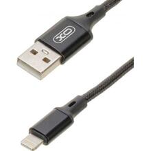 Кабель XO NB143 Braided USB - Lightning 1 м Черный (XO-NB143i1-BK)