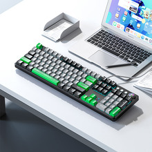 Клавіатура AULA F2088 PRO + 9 Green keys KRGD Blue EN/UA Black/Gray (6948391234892)