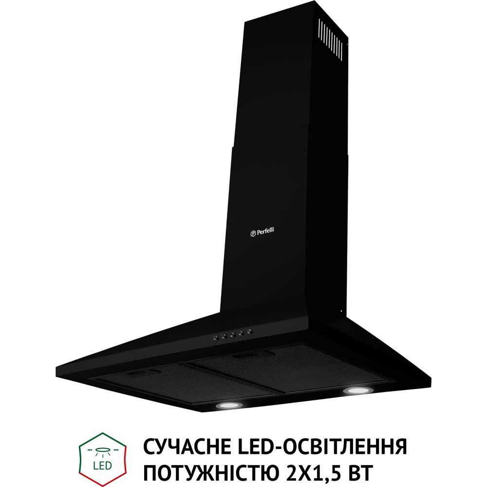 Вытяжка PERFELLI K 6610 BL 1000 LED Диаметр воздуховода 150