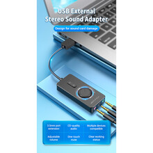 Звуковая карта VENTION Audio USB - 3х3.5 мм jack 0.15m Volume Control (CDRBB)