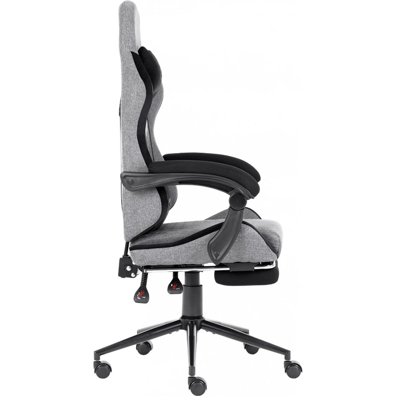 Кресло GT RACER X-2324 Fabric Gray/Black Suede Материал обивки ткань