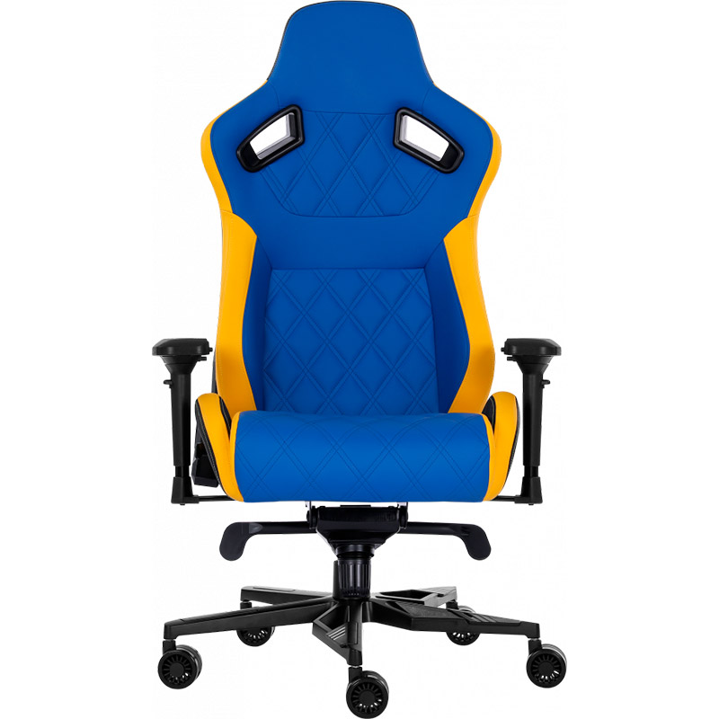 Крісло GT RACER X-0724 Blue/Yellow Матеріал оббивки шкірозамінник