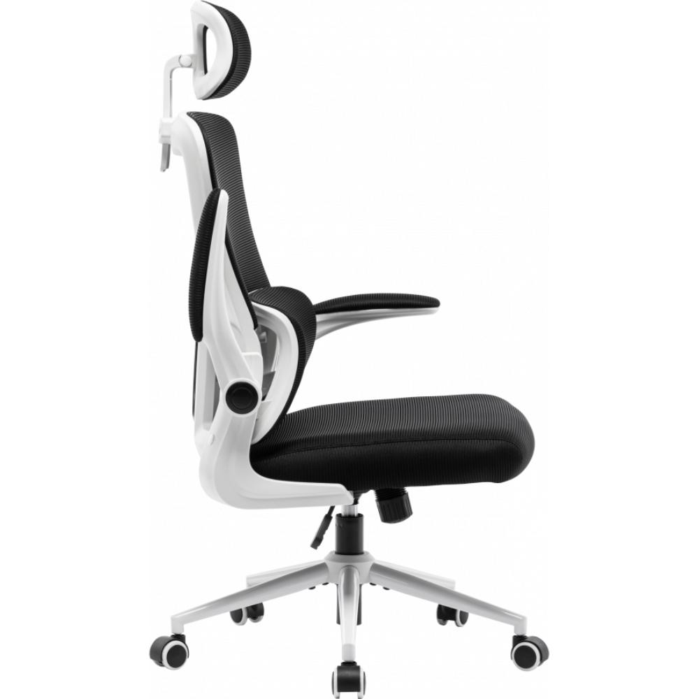 Крісло GT RACER X-5728 White/Black Матеріал оббивки сітка поліестер