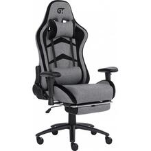 Крісло GT RACER X-2534-F Fabric Gray/Black Suede