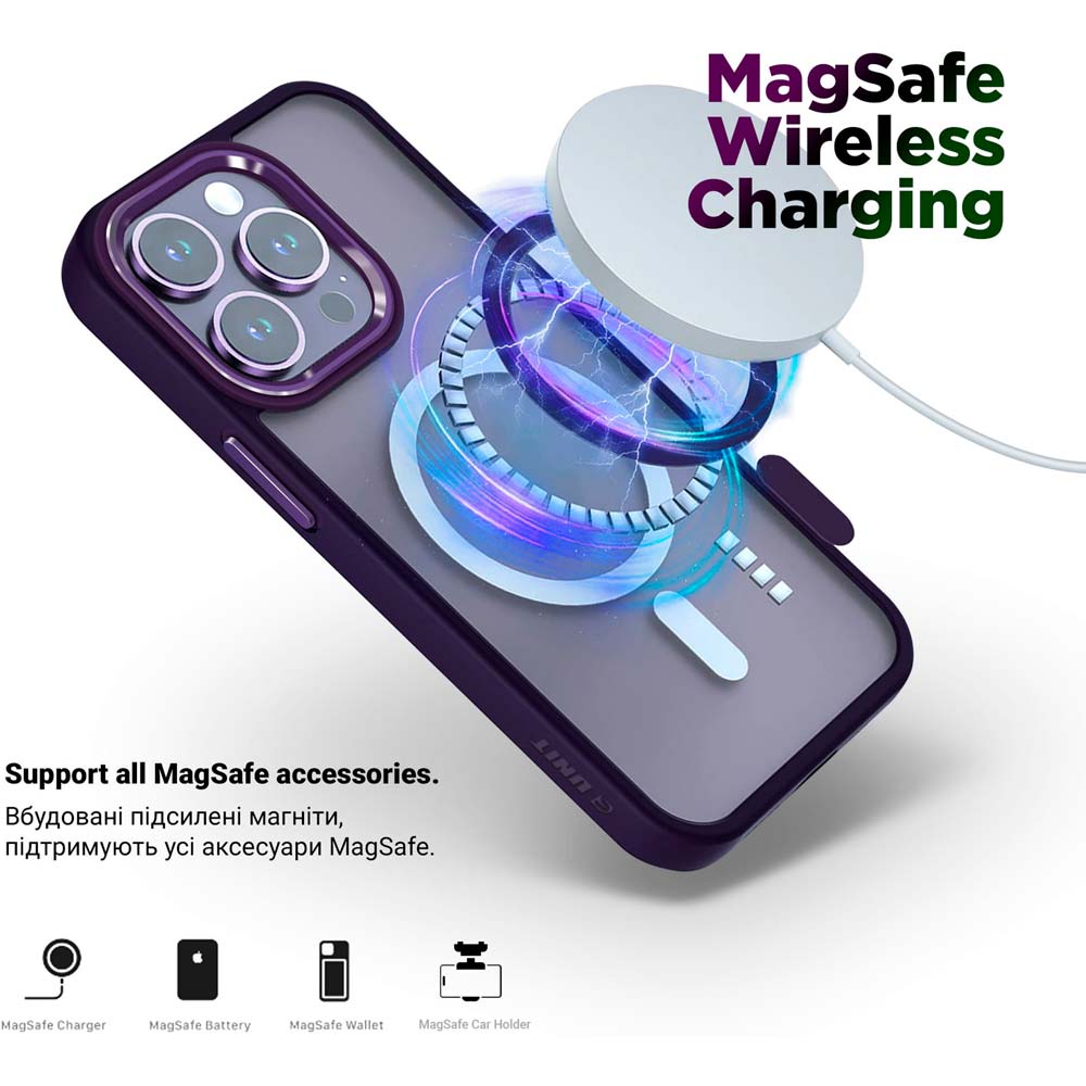 Чохол ArmorStandart Unit MagSafe для Apple iPhone 11 Purple (ARM68875) Тип чохол-накладка