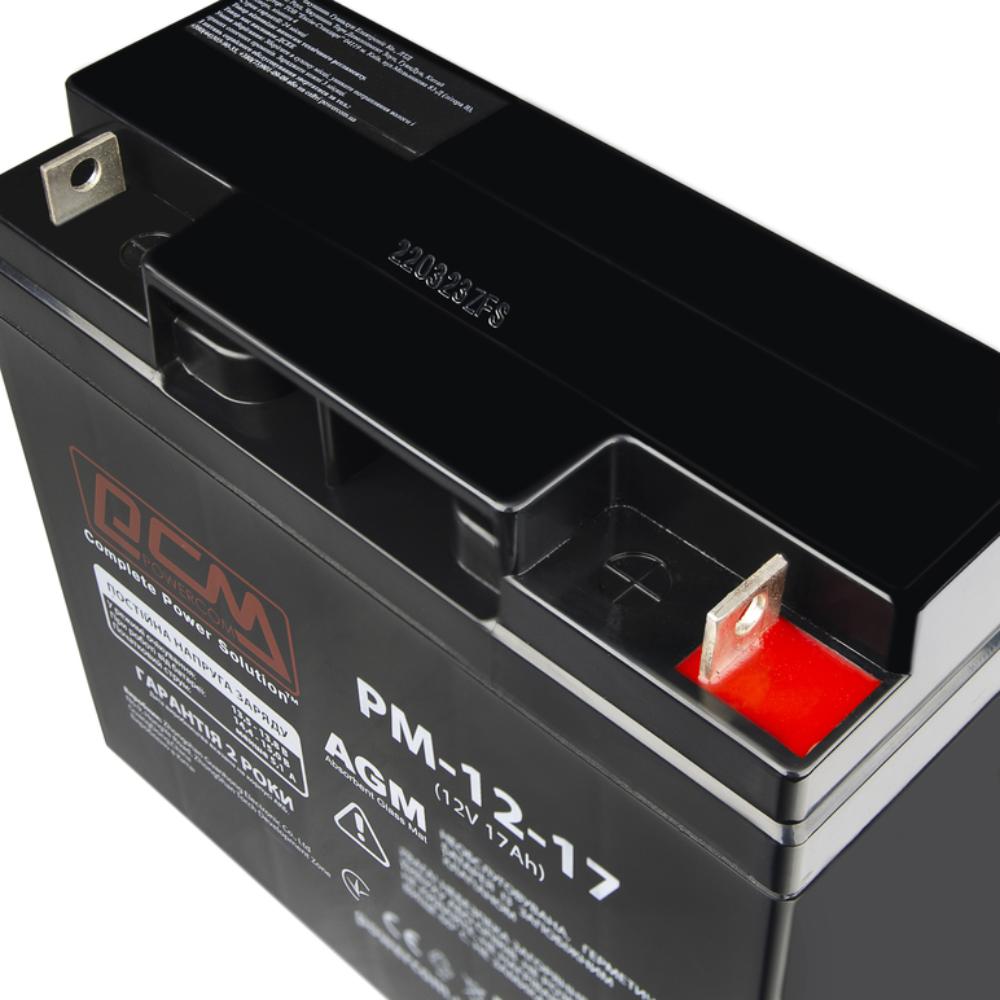 Акумулятор POWERCOM 12v 17Ah AGM (PM1217AGM) Напряжение, В 12
