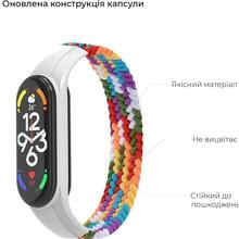 Ремешок ARMORSTANDART Braided Solo Loop для Xiaomi Mi Band 7/6/5/4 Pride Edition size L (ARM64939)