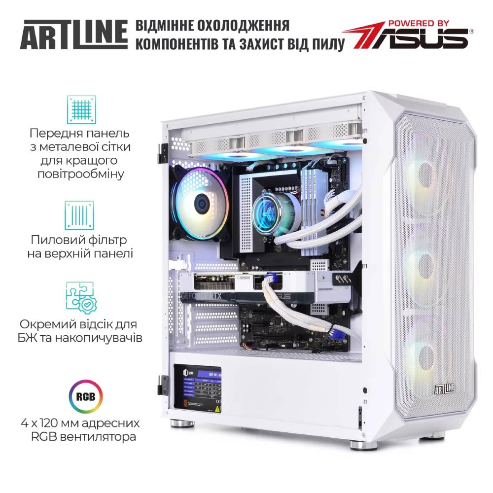 В интернет магазине Компьютер ARTLINE Gaming X99WHITE Windows 11 Home (X99WHITEv06Win)