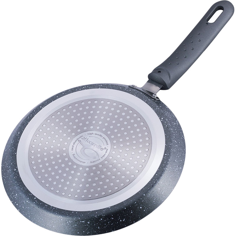 Сковорода для блинов KAMILLE Granite 22 см Gгеу (KM-4205GR) Тип для блинов