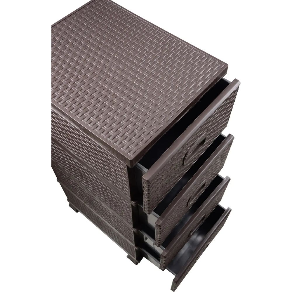 Комод VIOLET HOUSE 0357 Роттанг Brown Количество ящиков 4