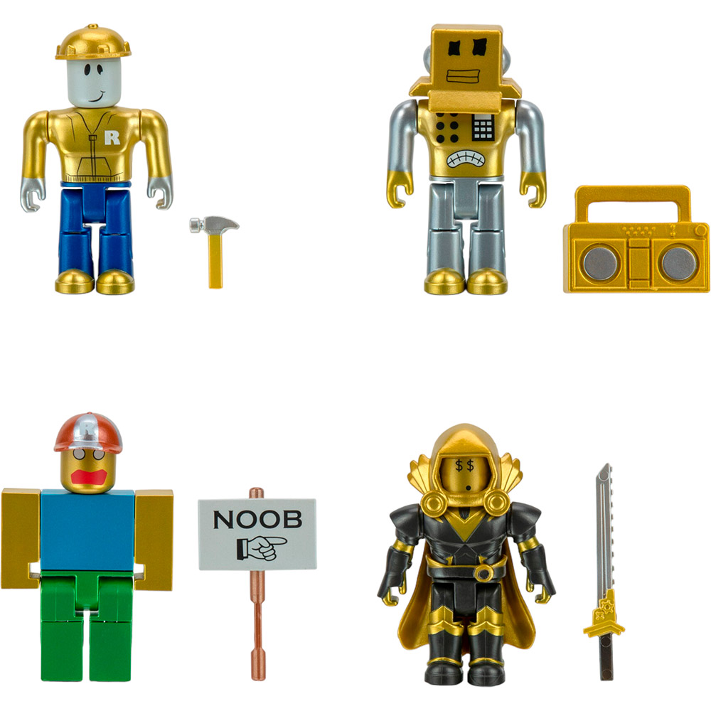 Ігровий набір ROBLOX Four Figure Pack Icons 15th Anniversary Gold Collector's Set (ROB0527) Колекційна серія герої ігор