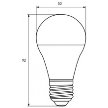 Светодиодная лампа EUROLAM LED А50 7W E27 3000K (LED-A50-07273(P))