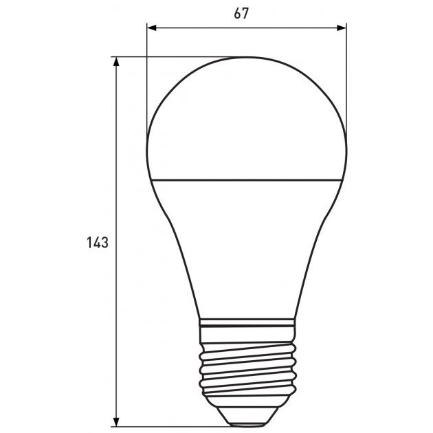 Світлодіодна лампа EUROLAMP А75 20W E27 4000K (LED-A75-20274(P)) Тип цоколя (патрона) E27