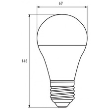 Світлодіодна лампа EUROLAMP А75 20W E27 4000K (LED-A75-20274(P))