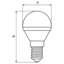 Светодиодная лампа EUROLAMP G45 5W E14 3000K (LED-G45-05143(P))