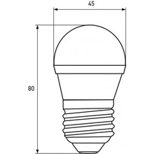 Светодиодная лампа EUROLAMP G45 5W E27 3000K (LED-G45-05273(P))