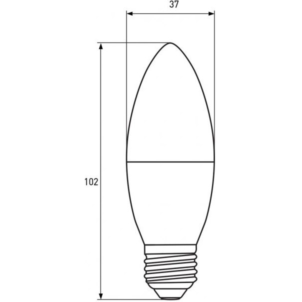 Светодиодная лампа EUROLAMP CL 6W E27 4000K (LED-CL-06274(P)) Тип цоколя (патрона) E27