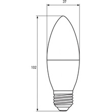Светодиодная лампа EUROLAMP CL 6W E27 4000K (LED-CL-06274(P))
