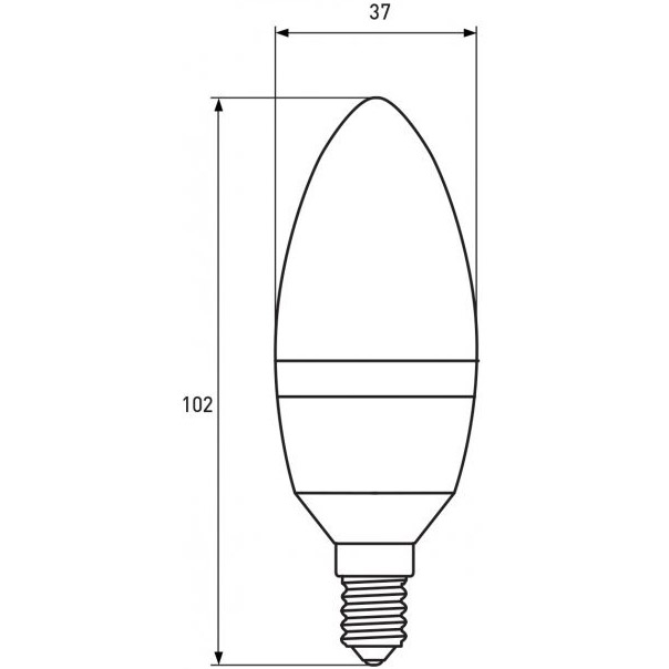 Світлодіодна лампа EUROLAMP CL 8W E14 3000K (LED-CL-08143(P)) Тип цоколя (патрона) E14