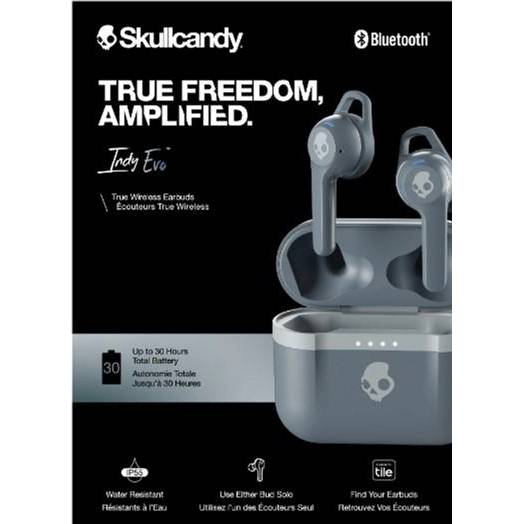 Гарнитура SKULLCANDY TW Indy Evo Chill Grey (S2IVW-N744) Конструкция внутриканальные (в ушной канал)