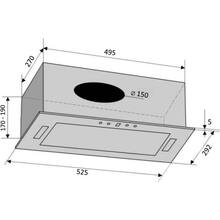 Витяжка VENTOLUX PUNTO 52 BK (700) PB PC