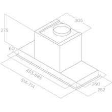 Витяжка ELICA HIDDEN 2.0 @ BLGL/A/52