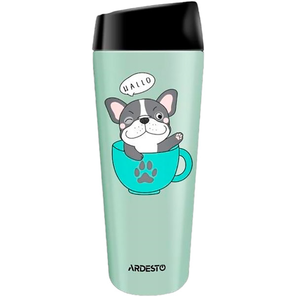 Термокухоль ARDESTO Coffee time Frenchie 450 мл Green (AR2645DG)